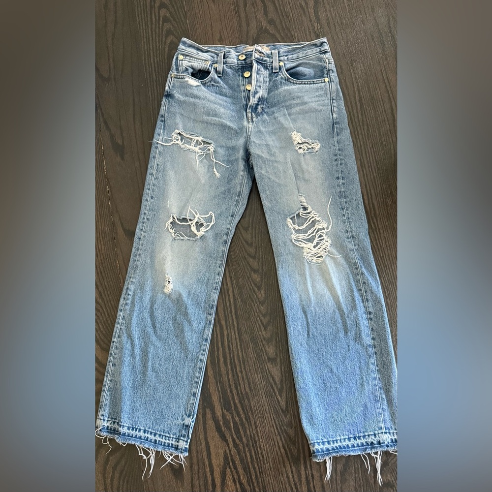J Crew Point Sur Straight Leg relaxed Jeans